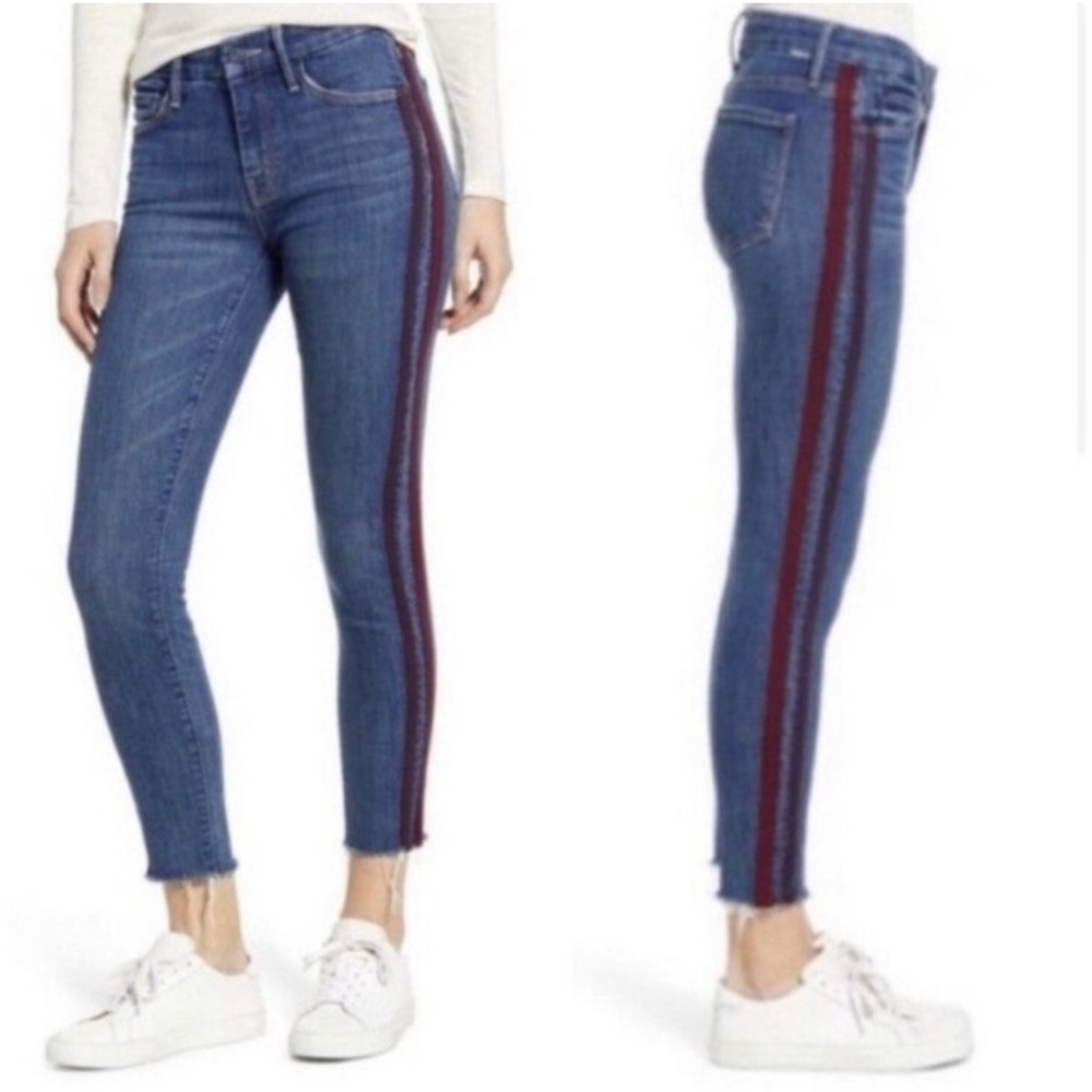 Mother The Looker Ankle Fray Jeans - Picture 1 of 10